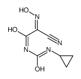 2-cyano-N-(cyclopropylcarbamoyl)-2-hydroxyiminoacetamide Structure