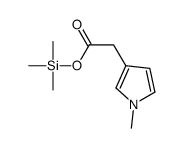 trimethylsilyl 2-(1-methylpyrrol-3-yl)acetate结构式