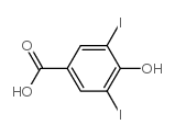 4-羟基-3,5-二碘苯甲酸结构式