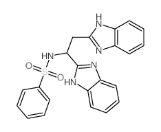 Benzenesulfonamide,N-[1,2-bis(1H-benzimidazol-2-yl)ethyl]-结构式