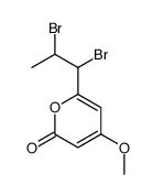 6-(1,2-dibromopropyl)-4-methoxypyran-2-one结构式