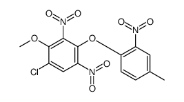 1-chloro-2-methoxy-4-(4-methyl-2-nitrophenoxy)-3,5-dinitrobenzene结构式