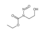 2-Hydroxyethylnitrosocarbamic acid ethyl ester Structure