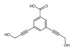 3,5-bis(3-hydroxyprop-1-ynyl)benzoic acid结构式
