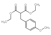 Propanedioic acid,2-[(4-methoxyphenyl)methyl]-, 1,3-diethyl ester Structure