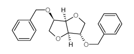 D-Glucitol,1,4:3,6-dianhydro-2,5-bis-O-(phenylmethyl)- structure