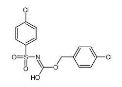 (4-chlorophenyl)methyl N-(4-chlorophenyl)sulfonylcarbamate Structure