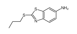 2-(丙基硫代)苯并[d]噻唑-6-胺结构式