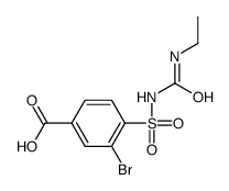3-bromo-4-(ethylcarbamoylsulfamoyl)benzoic acid Structure