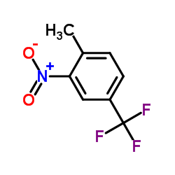 1-甲基-2-硝基-4-(三氟甲苯)甲苯结构式