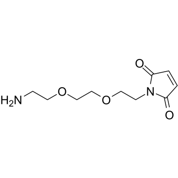 Mal-PEG2-NH2结构式