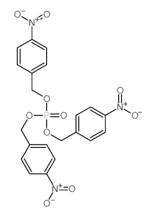 三(对硝基苄基)磷酸酯结构式