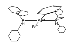 (Cy3P)2Pd(Ph)Br Structure