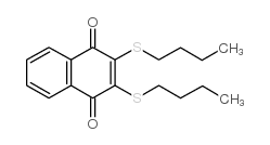 2,3-双(n-丁基硫代)-1,4-萘二酮结构式