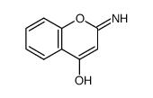 2-Imino-4-hydroxy-cumarin结构式