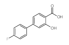 4-(4-氟苯基)-2-羟基苯甲酸结构式