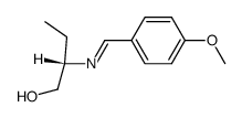 (S)-N-(p-Methoxybenzylidene)-2-amino-1-butanol结构式