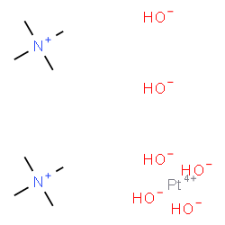 bis(tetramethylammonium) platinate Structure