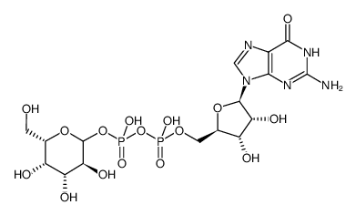 [[(2R,3S,4R,5R)-5-(2-amino-6-oxo-3H-purin-9-yl)-3,4-dihydroxyoxolan-2-yl]methoxy-hydroxyphosphoryl] [(3S,4R,5S,6S)-3,4,5-trihydroxy-6-(hydroxymethyl)oxan-2-yl] hydrogen phosphate Structure