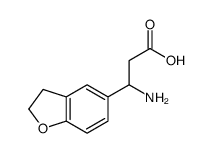 3-氨基-3-(2,3-二氢苯并-5-呋喃)-丙酸结构式