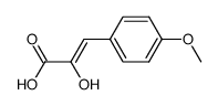 2-hydroxy-3-(4-methoxyphenyl)acrylic acid Structure