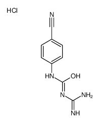 1-(4-cyanophenyl)-3-(diaminomethylidene)urea,hydrochloride Structure