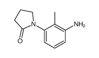 1-(3-氨基-2-甲基苯基)吡咯烷-2-酮结构式