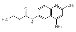 Butanamide,N-(4-amino-2-methyl-6-quinolinyl)-结构式