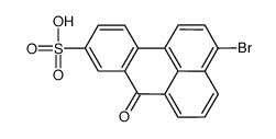 3-Bromo-7-oxo-7H-benz(de)anthracene-9-sulfonic acid结构式