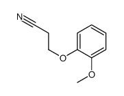 3-(2-Methoxyphenoxy)propanenitrile结构式
