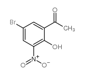 5'-bromo-2'-hydroxy-3'-nitroacetophenone structure