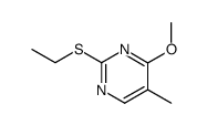 2-ethylsulfanyl-4-methoxy-5-methyl-pyrimidine结构式