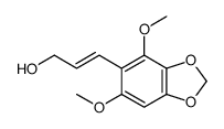 3-(4,6-dimethoxy-1,3-benzodioxol-5-yl)prop-2-en-1-ol结构式