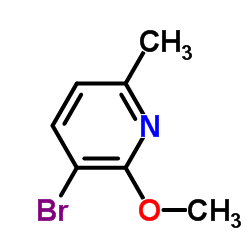 3-溴-2-甲氧基-6-甲基吡啶结构式
