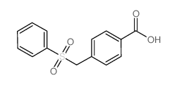 4-[(苯磺酰基)甲基]苯甲酸结构式