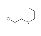 2-chloro-N-(2-iodoethyl)-N-methylethanamine Structure