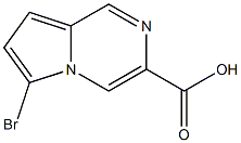 6-溴-吡咯并[1,2-A〕吡嗪-3-羧酸的酸结构式