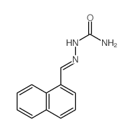 (naphthalen-1-ylmethylideneamino)urea结构式