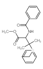 methyl 2-benzamido-3-benzylsulfanyl-3-methyl-butanoate结构式