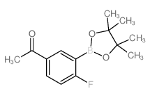 5-乙酰基-2-氟苯硼酸频哪醇酯结构式