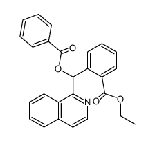 2-(benzoyloxyisoquinol-1-ylmethyl)benzoate结构式