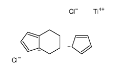 cyclopenta-1,3-diene,4,5,6,7-tetrahydroinden-7a-ide,titanium(4+),dichloride结构式