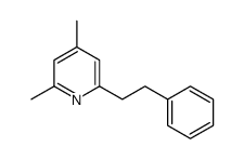 2,4-dimethyl-6-(2-phenylethyl)pyridine Structure