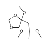 4-Methoxy-4-(2,2-dimethoxypropyl)-1,3-dioxolan结构式
