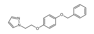 1-[2-(4-phenylmethoxyphenoxy)ethyl]pyrazole Structure