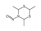 4H-1,3,5-DITHIAZINE, DIHYDRO-5-NITROSO-2,4,6-TRIMETHYL- Structure