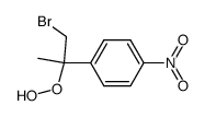 1-bromo-2-(p-nitrophenyl)-2-(hydroperoxy)propane结构式