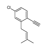 4-chloro-1-ethynyl-2-(3-methylbut-2-enyl)benzene Structure