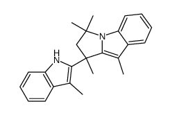 1,3,3,9-Tetramethyl-1-(3-methyl-1H-indol-2-yl)-2,3-dihydro-1H-pyrrolo[1,2-a]indole结构式