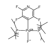 trans-[PdF(4-tetrafluoropyridyl)(P(iPr)3)2]结构式